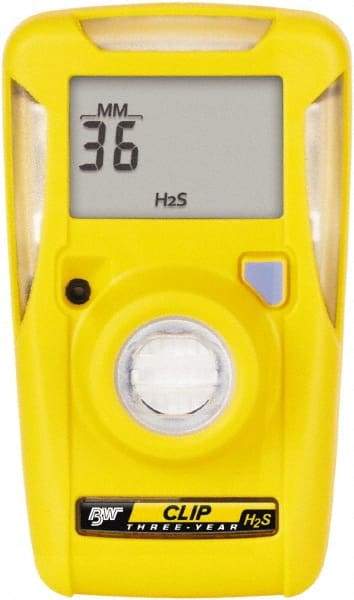BW Technologies by Honeywell - Visual, Vibration & Audible Alarm, LCD Display, Single Gas Detector - Monitors Hydrogen Sulfide, -40 to 50°C Working Temp - Exact Industrial Supply