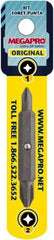 Megapro - #1 & #2, Hex Drive Phillips Insert Screwdriver Bit - 1/4" Drive, 2" OAL - Exact Industrial Supply