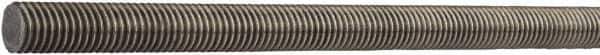 Value Collection - 1-1/2-12 UNF (Fine), 6' Long, Alloy Steel General Purpose Threaded Rod - Uncoated, Right Hand Thread - Exact Industrial Supply