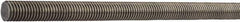 Value Collection - M6x1 UNC (Coarse), 1m Long, Stainless Steel General Purpose Threaded Rod - Uncoated, Right Hand Thread - Exact Industrial Supply