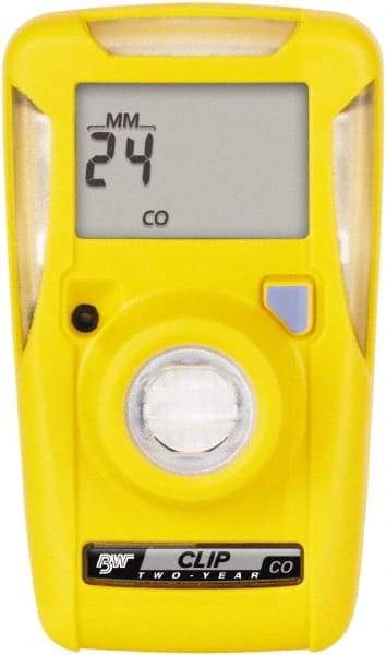 BW Technologies by Honeywell - Visual, Vibration & Audible Alarm, LCD Display, Single Gas Detector - Monitors Carbon Monoxide, -40 to 50°C Working Temp - Exact Industrial Supply