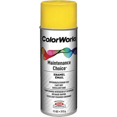 Krylon - Citrus Yellow, 11 oz Net Fill, Gloss, Enamel Spray Paint - Exact Industrial Supply