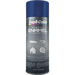 Dupli-Color - Royal Blue, Gloss, Acrylic Enamel Spray Paint - 12 to 14 Sq Ft per Can, 12 oz Container - Exact Industrial Supply