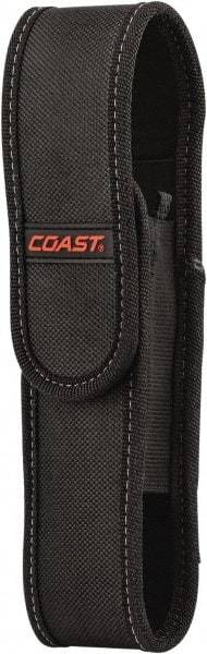 Coast Cutlery - Nylon/Polyester Handheld Flashlight (General Purpose & Industrial) Flashlight Sheath - Black, Compatible with Coast Batteries - Exact Industrial Supply