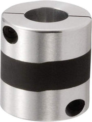 NBK - 10mm Bore, Servo Motor Flexible Coupling - 25mm OD, 32mm OAL, Aluminum Alloy, Clamp Style - Exact Industrial Supply