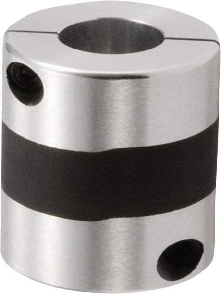 NBK - 5mm Bore, Servo Motor Flexible Coupling - 15mm OD, 23mm OAL, Aluminum Alloy, Clamp Style - Exact Industrial Supply