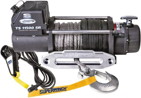 Superwinch - 11,500 Lb Capacity, 80' Cable Length, Automotive Heavy-Duty Recovery Winch - Exact Industrial Supply