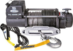 Superwinch - 11,500 Lb Capacity, 80' Cable Length, Automotive Heavy-Duty Recovery Winch - Exact Industrial Supply