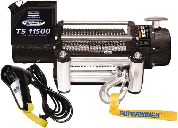 Superwinch - 11,500 Lb Capacity, 84' Cable Length, Automotive Heavy-Duty Recovery Winch - Exact Industrial Supply