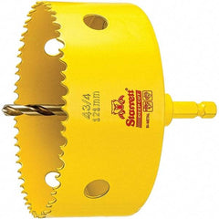 Starrett - 4-3/4" Diam, 2" Cutting Depth, Hole Saw - High Speed Steel Saw, Toothed Edge - Exact Industrial Supply