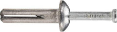 Powers Fasteners - 1/4" Diam, 1/4" Drill, 3" OAL, 1-3/4" Min Embedment Hammer Drive Concrete Anchor - 1018 Steel, Zinc-Plated Finish, Flat Head, Hammer Drive - Exact Industrial Supply