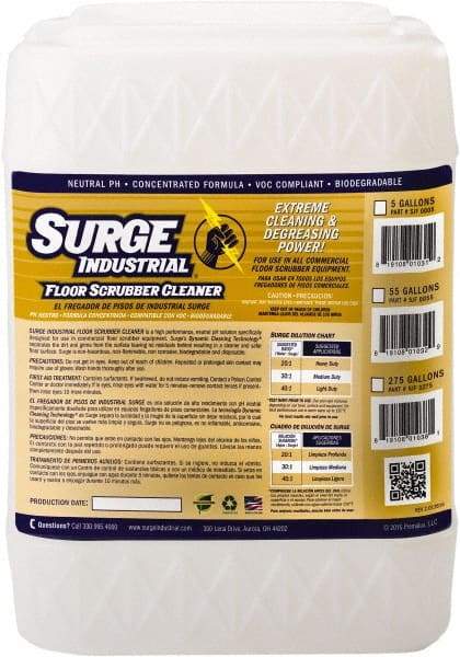 Surge Industrial - 5 Gal Container Cleaner - Use on Hard Surfaces - Exact Industrial Supply