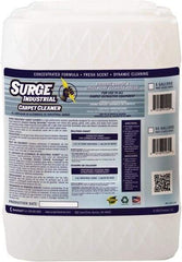 Surge Industrial - 5 Gal Container Carpet Cleaner - Light Citrus Scent, Use on Carpet & Upholstery - Exact Industrial Supply