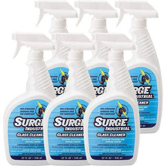 Surge Industrial - 32 oz Spray Bottle Light Citrus Glass Cleaner - Use on Glass - Exact Industrial Supply