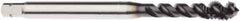 Seco - M7x1.00 Metric 3 Flute 6HX Modified Bottoming Spiral Flute Tap - Powdered Metal, AlTiN Finish, 80mm OAL, Right Hand Flute, Right Hand Thread, H6 - Exact Industrial Supply