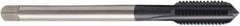 Seco - M30x3.50 Metric 6HX 4 Flute TiAlN Finish Powdered Metal Straight Flute Machine Tap - Modified Bottoming, Right Hand Thread, 180mm OAL, 45mm Thread Length, H6 Limit, Oversize - Exact Industrial Supply