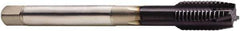 Seco - M12x1.75 Metric, 4 Flute, AlTiN Finish, Powdered Metal Spiral Point Tap - Plug Chamfer, Right Hand Thread, 4.3307" OAL, 0.9055" Thread Length, 9mm Shank Diam, 6HX Class of Fit - Exact Industrial Supply