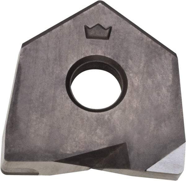 Millstar - BDS1 Grade CM10 CBN Milling Insert - Uncoated, 0.16" Thick, 1" Inscribed Circle, 1/16" Corner Radius - Exact Industrial Supply