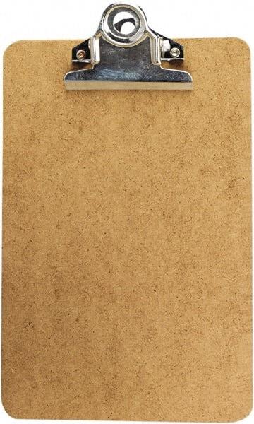 UNIVERSAL - 3/10" Long x 6" Wide, Clip Board - Brown - Exact Industrial Supply