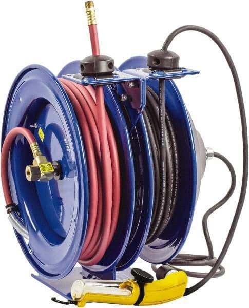CoxReels - 50' Spring Retractable Hose Reel - 300 psi, Hose Included - Exact Industrial Supply