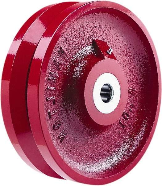 Hamilton - 10 Inch Diameter x 3 Inch Wide, Cast Iron Caster Wheel - 3,000 Lb. Capacity, 3-1/4 Inch Hub Length, 1-15/16 Inch Axle Diameter, Plain Bore Bearing - Exact Industrial Supply