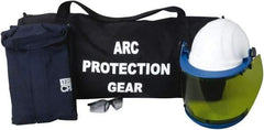 PRO-SAFE - Size L, 2 HRC, Arc Flash Clothing Kit - 12 cal per Sq cm, Hard Cap Protection - Exact Industrial Supply