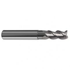 7/16" Dia. - 2-3/4" OAL - 3 FL Variable Helix Bright Carbide End Mill - Exact Industrial Supply