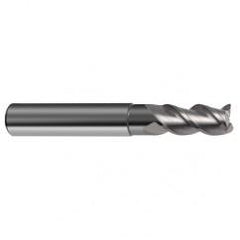 7/16" Dia. - 2-3/4" OAL - 3 FL Variable Helix Bright Carbide End Mill - Exact Industrial Supply