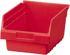 Akro-Mils - 11-5/8" Deep, Red Polymer Hopper Shelf Bin - 6" High x 8-3/8" Wide x 11-5/8" Long - Exact Industrial Supply