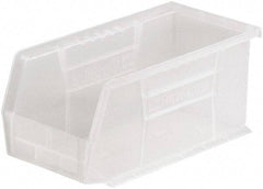 Akro-Mils - 30 Lb. Load Capacity, 10-7/8" Deep, Clear Polymer Hopper Stacking Bin - 5" High x 5-1/2" Wide x 10-7/8" Long - Exact Industrial Supply