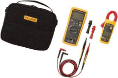 Fluke - 4 Piece, FC Wireless AC Current Clamp Kit - 1,000 Volt Max, LCD Display - Exact Industrial Supply