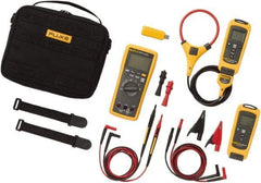 Fluke - 9 Piece, FC Series Wireless Multimeter Kit - 1,000 Volt Max, LCD Display - Exact Industrial Supply