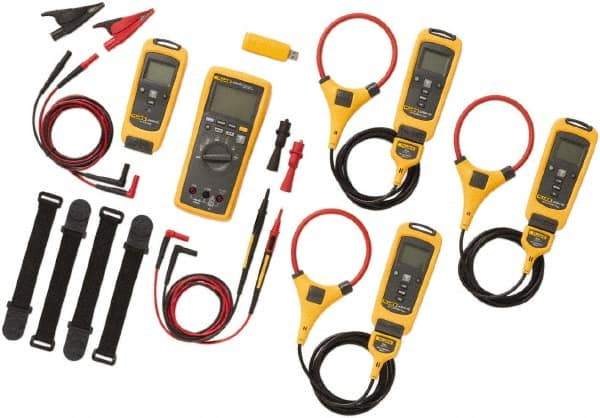 Fluke - 9 Piece, FC Series Wireless Multimeter Kit - 1,000 Volt Max, LCD Display - Exact Industrial Supply