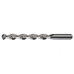 #34 RHS / RHC HSS 135 Degree Split Point Deep Hole Parabolic Drill - Bright - Exact Industrial Supply