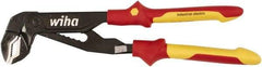 Wiha - 10" OAL, 2" Max Capacity, Water Pump Tongue & Groove Pliers - Straight Straight, Soft Grip Handles - Exact Industrial Supply