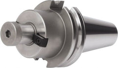 Accupro - CAT40 Dual Contact Taper Shank 3 - 3-1/2" Cutting Diam 1-1/4" Pilot Shell Mill Holder - Exact Industrial Supply