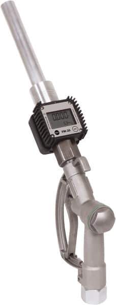 PRO-LUBE - Nozzle Repair Part - Contains Manual Fuel Nozzle fitted with Digital Turbine Fuel Meter, For Use with Gasoline & Diesel Fuel - Exact Industrial Supply