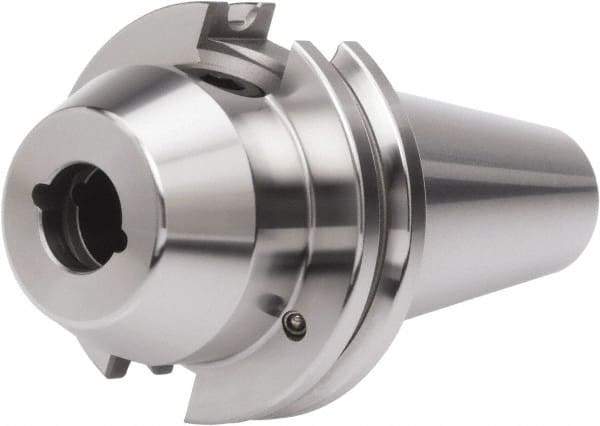 Accupro - CAT40 Taper Shank 5/16" Hole End Mill Holder/Adapter - 7/8" Nose Diam, 2-1/2" Projection, Through-Spindle & DIN Flange Coolant - Exact Industrial Supply