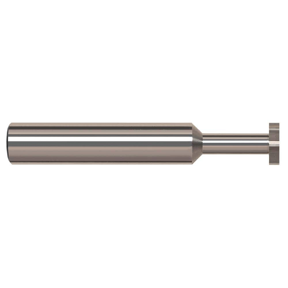 Harvey Tool - 1/8" Cut Diam, 1/64" Cut Width, 1/8" Shank, Straight-Tooth Woodruff Keyseat Cutter - Exact Industrial Supply