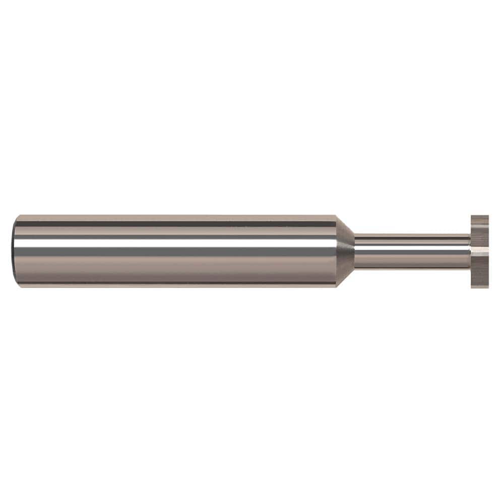 Harvey Tool - 1/2" Cut Diam, 5/32" Cut Width, 1/2" Shank, Straight-Tooth Woodruff Keyseat Cutter - Exact Industrial Supply