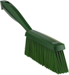 Vikan - 14" OAL, Polyester Staple Set Bench Brush - 2" Bristle Length, 6-3/8" Long Head, Green - Exact Industrial Supply