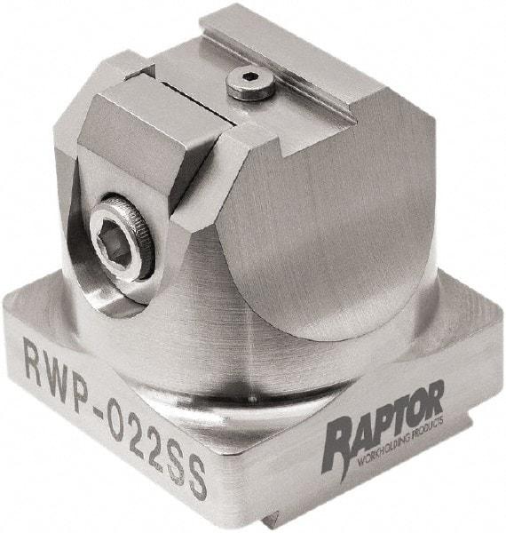 Raptor Workholding - 3/8" Jaw Width, 2" High x 2.07" Long x 2.07" Wide Dovetail Vise - For Use with 4 & 5 Axis Workholding Systems - Exact Industrial Supply