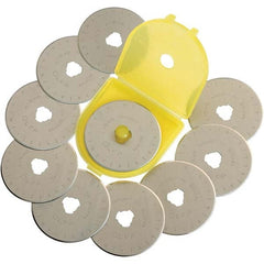 Olfa - Rotary & Multi-Tool Accessories; Accessory Type: Rotary Blade ; For Use With: 60mm Rotary Cutters ; Collet Size (Inch): 0.5118 ; Color: Silver ; Cutting Diameter (Inch): 2.3600 ; Cutting Diameter (Decimal Inch): 2.3600 - Exact Industrial Supply