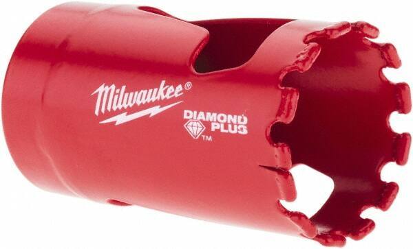 Milwaukee Tool - 1-1/8" Diam, 1-1/2" Cutting Depth, Hole Saw - Diamond Grit Saw, Continuous Edge - Exact Industrial Supply