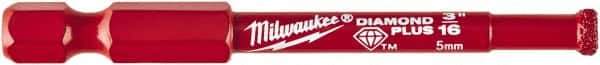 Milwaukee Tool - 3/16" Diam, 1-1/2" Cutting Depth, Hole Saw - Diamond Grit Saw, Continuous Edge - Exact Industrial Supply