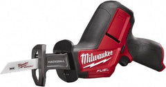 Milwaukee Tool - 12V, 0 to 3,000 SPM, Cordless Reciprocating Saw - 5/8" Stroke Length, 12" Saw Length, Lithium-Ion Batteries Not Included - Exact Industrial Supply