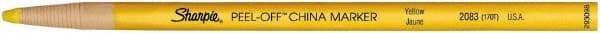 Sharpie - Yellow China Marker - Pencil Tip, Wax - Exact Industrial Supply