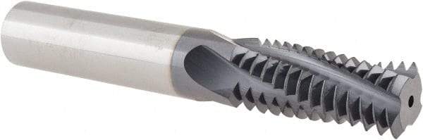 Allied Machine and Engineering - 7/8-9 UN, 0.62" Cutting Diam, 4 Flute, Solid Carbide Helical Flute Thread Mill - Internal/External Thread, 1-3/8" LOC, 4" OAL, 5/8" Shank Diam - Exact Industrial Supply