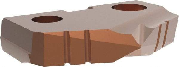 Allied Machine and Engineering - 1-1/64" Diam x 3/16" Thick, Seat Code 2, 132° Included Angle Spade Drill Insert - AM200 Coated, High Speed Steel, Series T-A