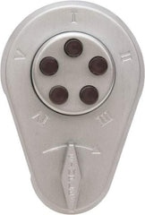 Kaba Access - 1-3/8 to 1-1/2" Door Thickness, Zamak Finish, Push Button Deadbolt - Exact Industrial Supply